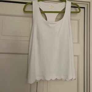 Lilly Pulitzer Luxletic Claralee Scallop Tank Top NWOT